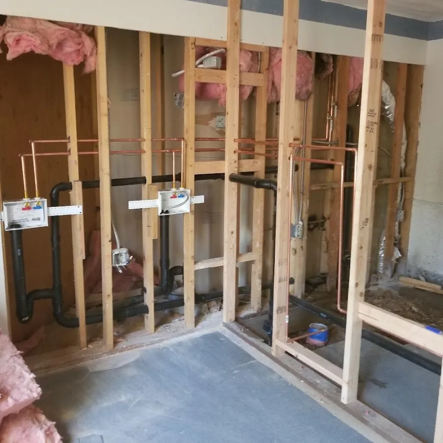 Copper pipe rough-in and plumbing installation in Mount Kisco